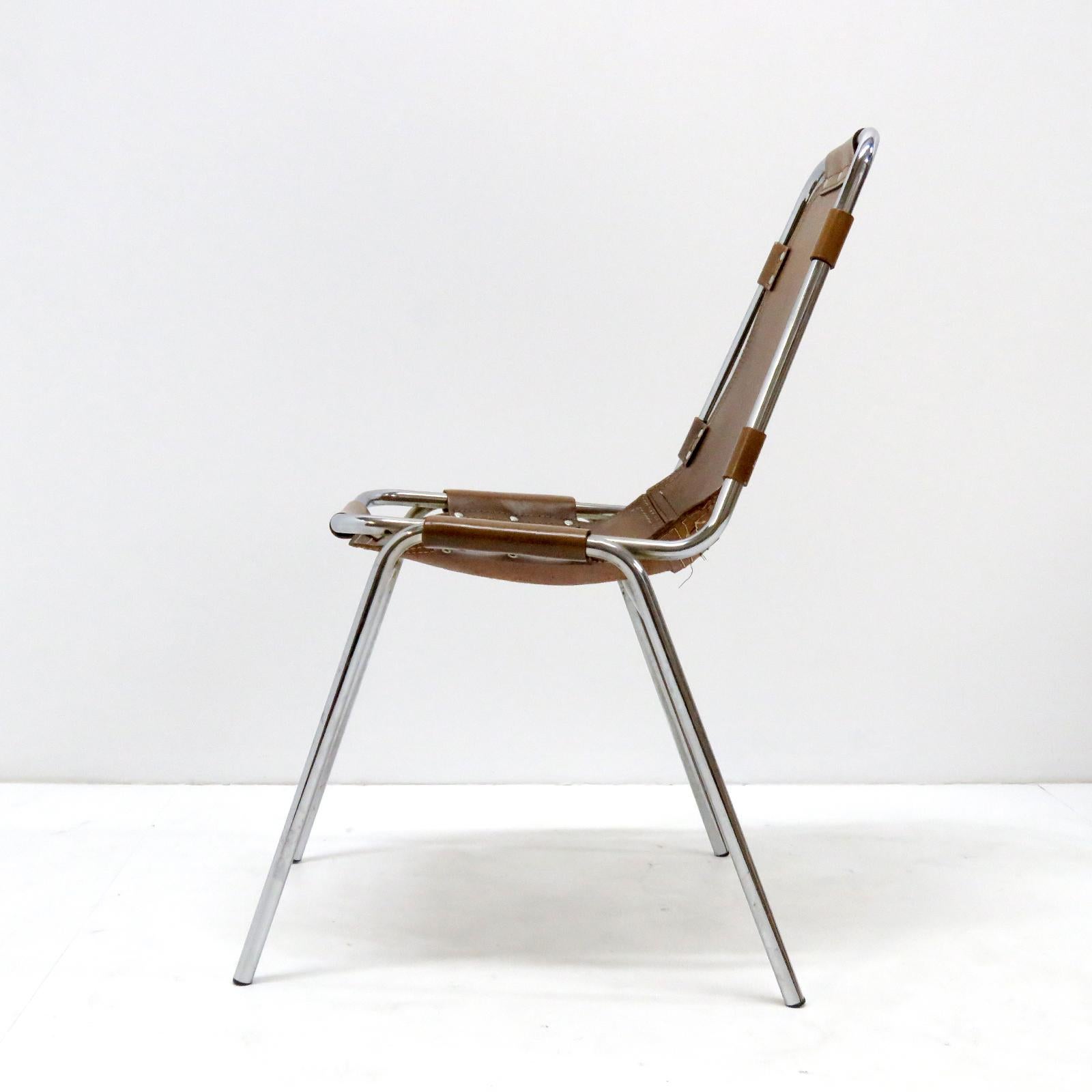 “Les Arc” Chairs Selected by Charlotte Perriand In Good Condition In Los Angeles, CA