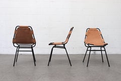 Chaises en cuir style Charlotte Perriand-Les Arc