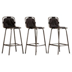 Charlotte Perriand “Les Arcs” Bar Stools for Cassina, 1960s, Set of 3