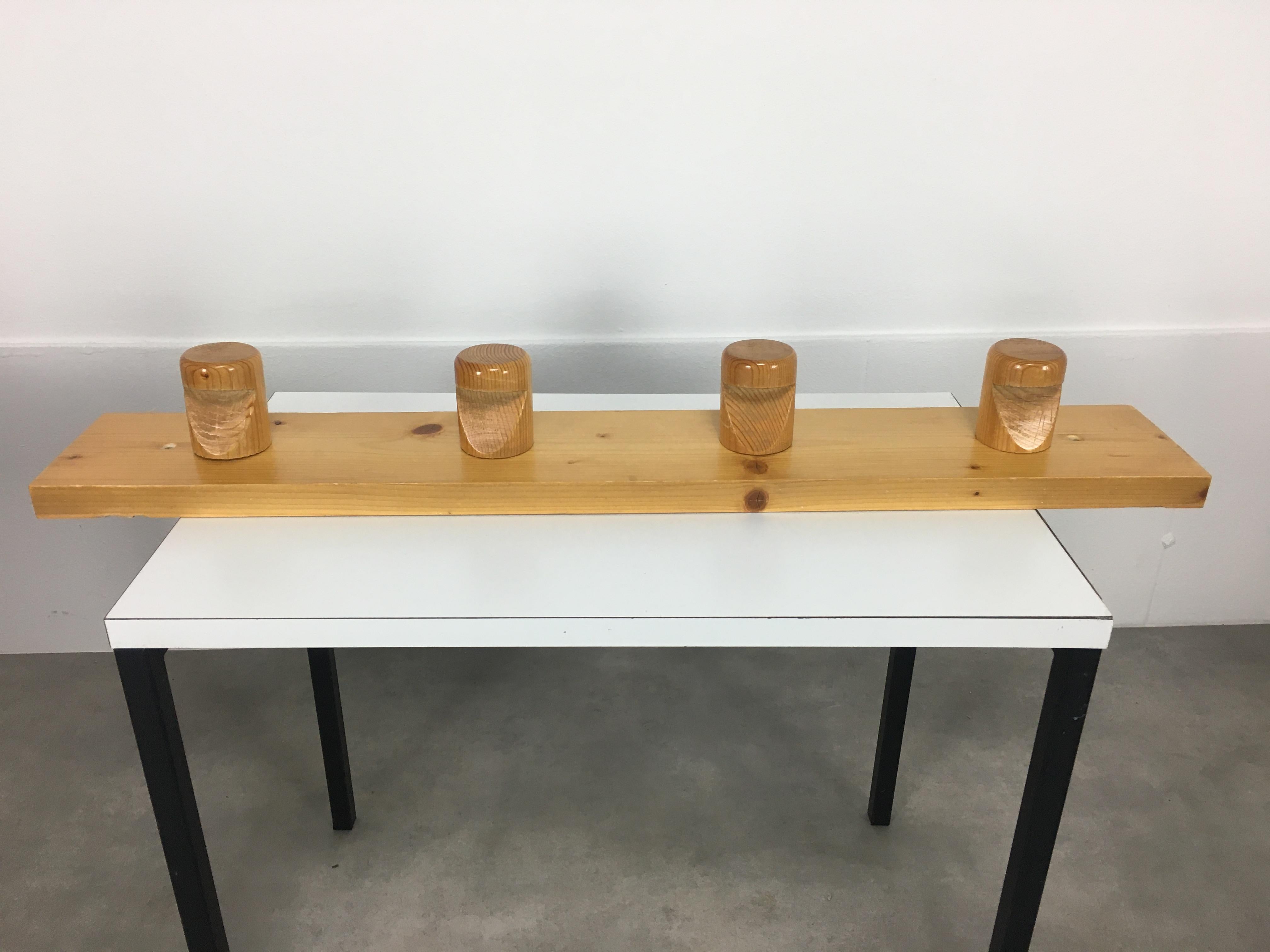Charlotte Perriand Les Arcs pine wood coat rack, 1960's 3
