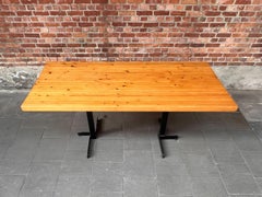 Charlotte Perriand Les Arcs Solid Pine Dining Table or Desk, France, 1960s
