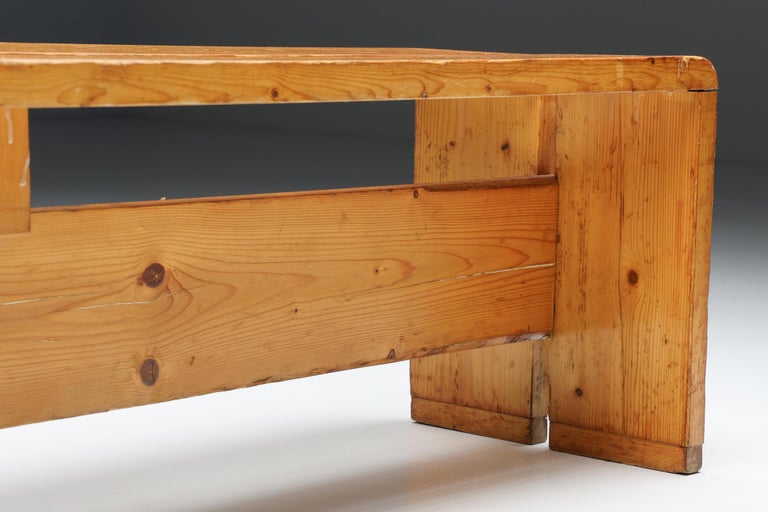 Charlotte Perriand Les Arcs Two-Person Bench, Mid-Century Modern, 1960's For Sale 4