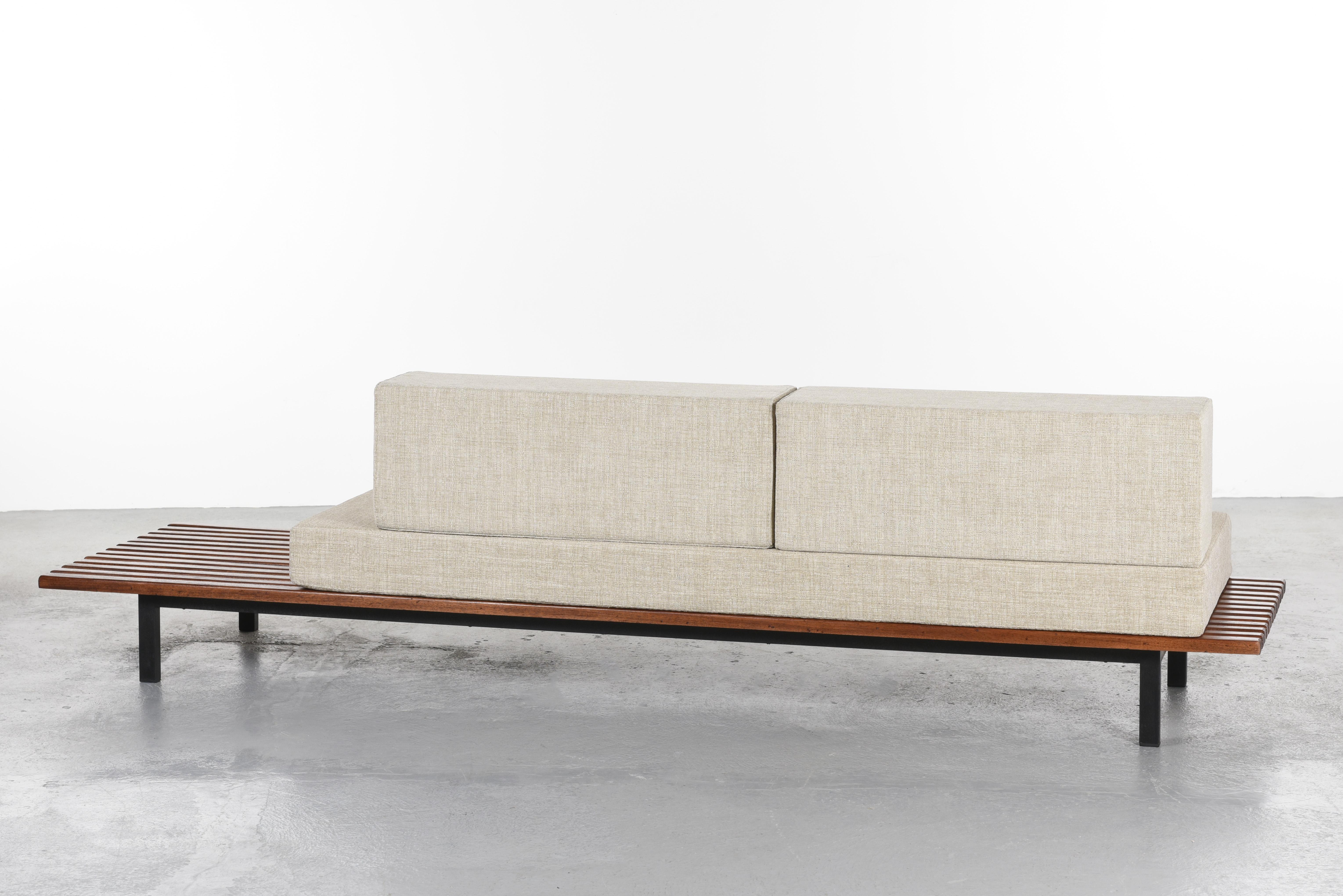 Mid-20th Century Charlotte Perriand Long Bench, Cansado Mining Town, Mauritania  For Sale