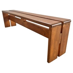 Charlotte Perriand Long Pine Bench for Les Arcs, 1970s France