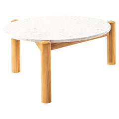 Mesa de centro de mármol Charlotte Perriand à Plateau Interchangeable de Cassina