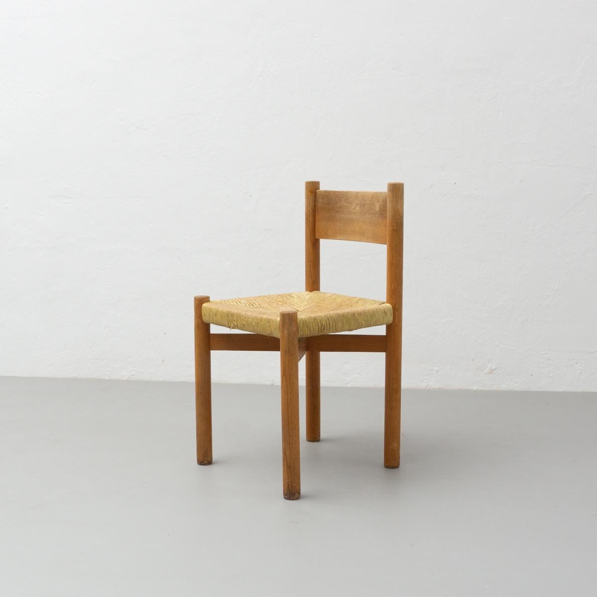 Mid-Century Modern Charlotte Perriand Meribel Chair, circa 1950