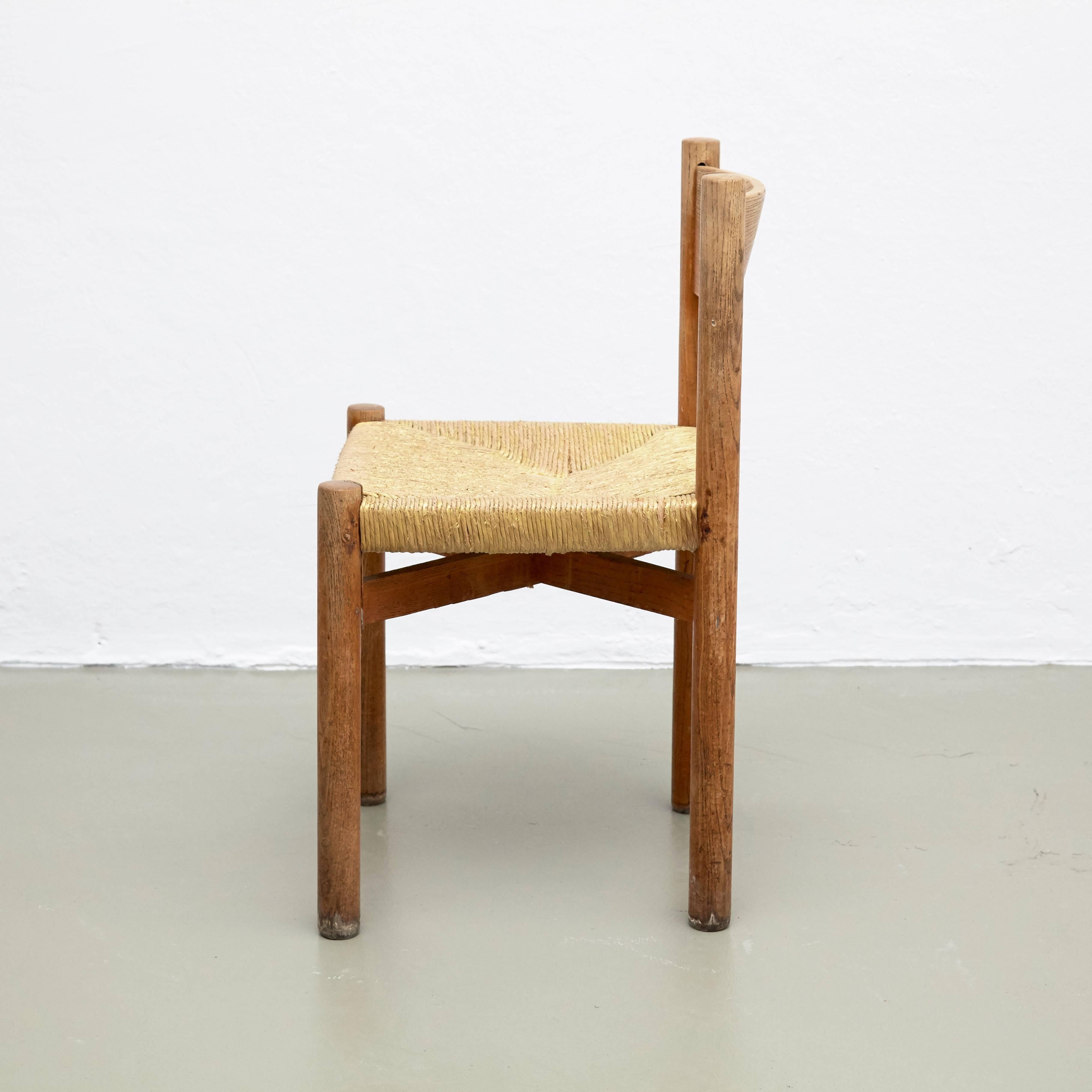 Mid-Century Modern Charlotte Perriand Meribel Chair, circa 1950