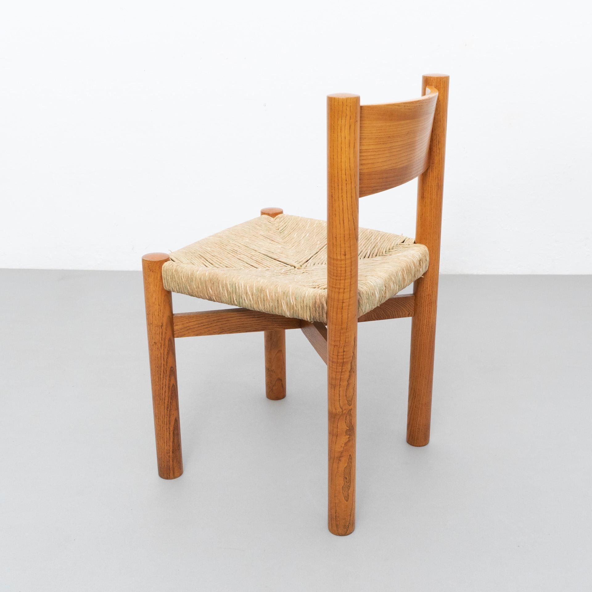Charlotte Perriand Meribel Chair, circa 1950 In Good Condition In Barcelona, Barcelona