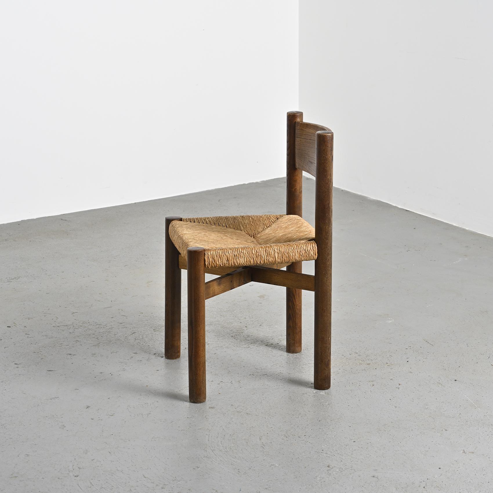 Francese Charlotte Perriand : Sedia Meribel per Steph Simon, 1955 in vendita