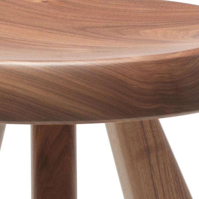 Charlotte Perriand Meribel Wood Stool by Cassina For Sale 3