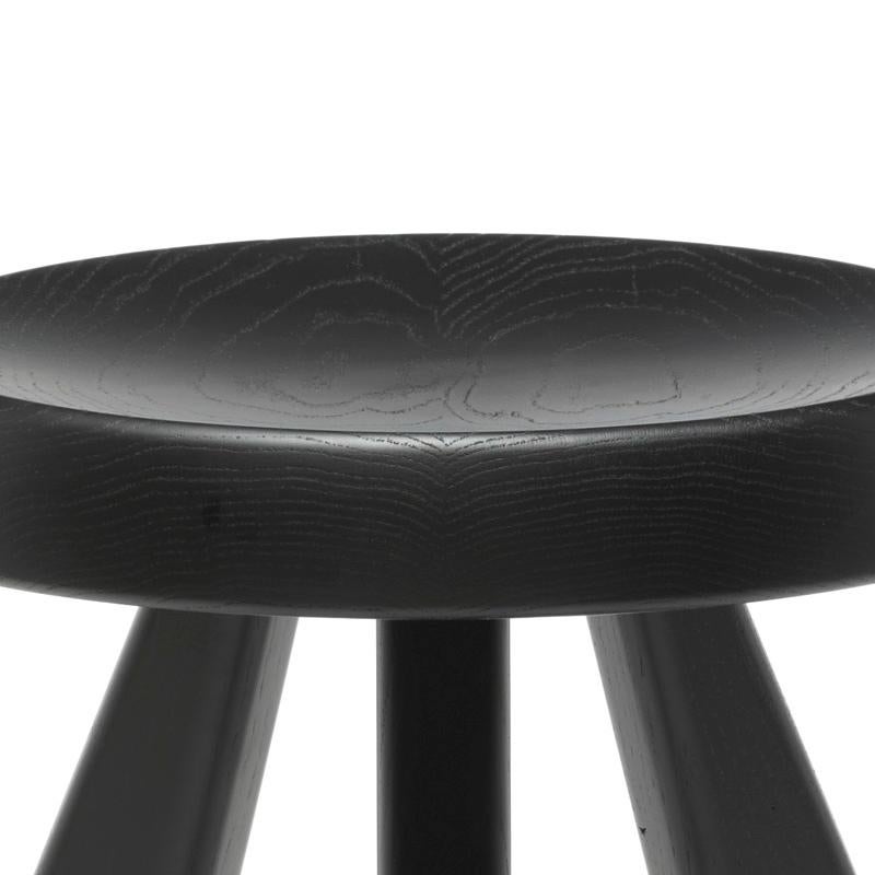 Contemporary Charlotte Perriand Meribel Wood Stool by Cassina For Sale