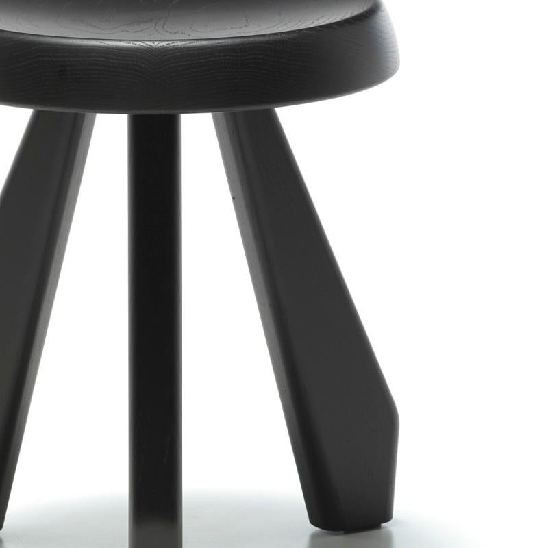 Charlotte Perriand Meribel Wood Stool by Cassina For Sale 2