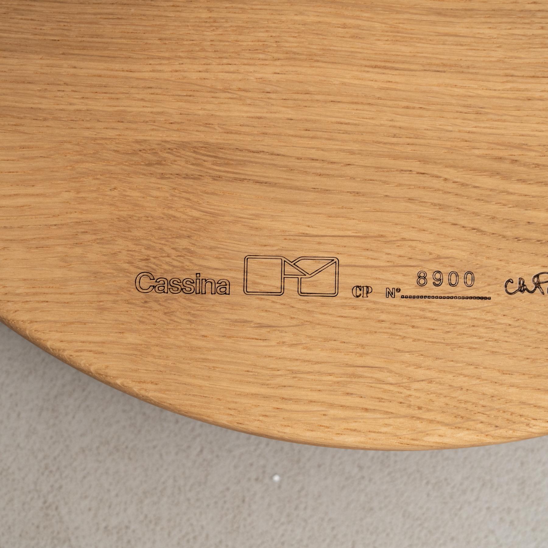Charlotte Perriand Meribel Holzhocker für Cassina im Angebot 4