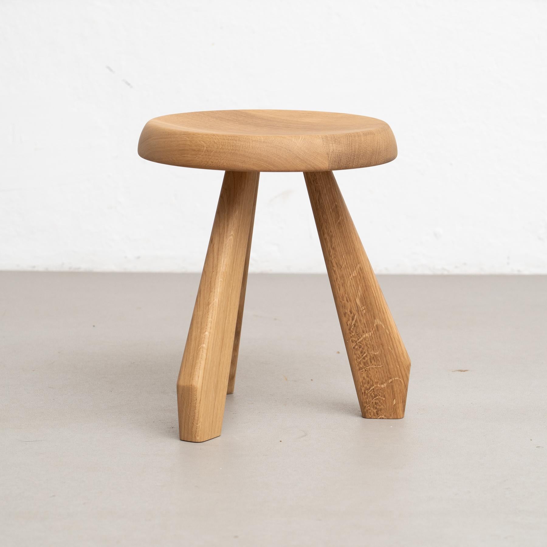 Charlotte Perriand Meribel Holzhocker für Cassina (Italienisch) im Angebot