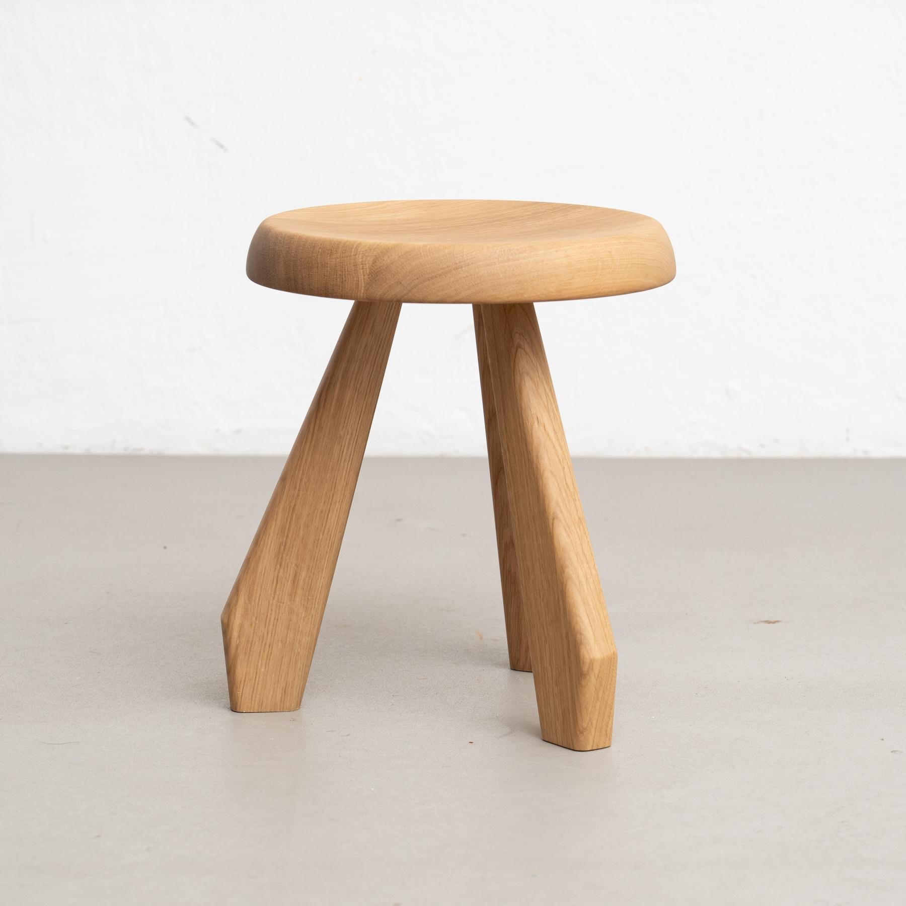 Charlotte Perriand Meribel Holzhocker für Cassina im Zustand „Neu“ im Angebot in Barcelona, Barcelona