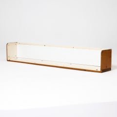 Charlotte Perriand Metal and Wood Wall Shelf for Les Arcs, France, circa 1960