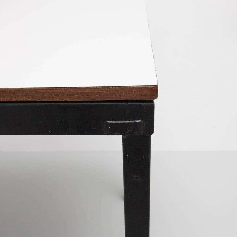 Mauritanian Charlotte Perriand Metal, Wood and Formica Bridge Table for Cansado, circa 1950 For Sale