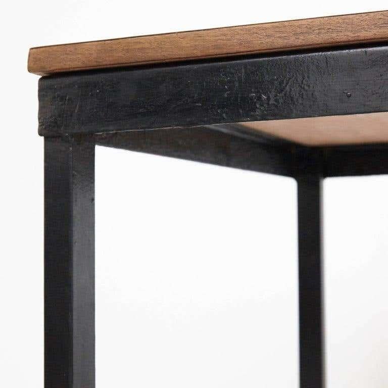 Mid-20th Century Charlotte Perriand Metal, Wood and Formica Bridge Table for Cansado, circa 1950 For Sale