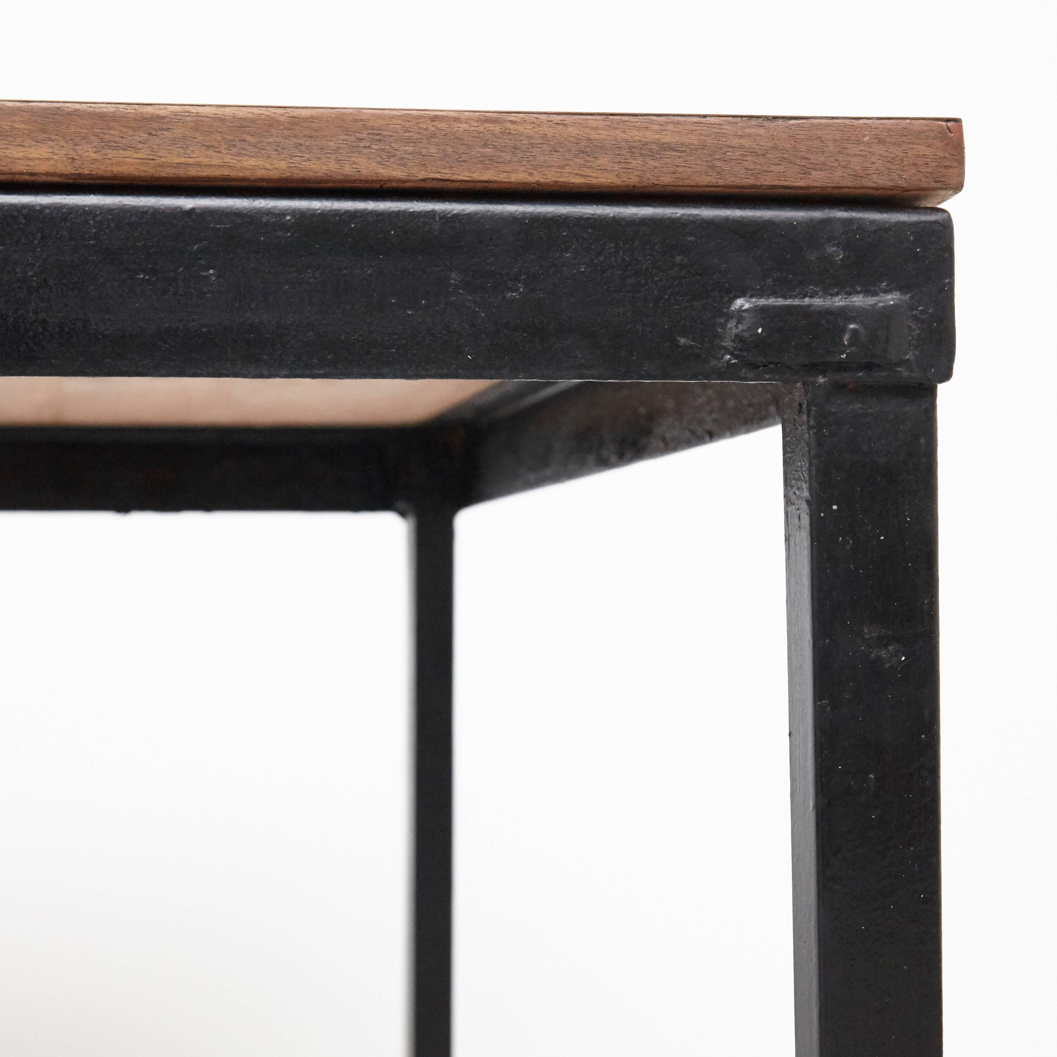 Charlotte Perriand Metal, Wood and Formica Bridge Table for Cansado, circa 1950 1