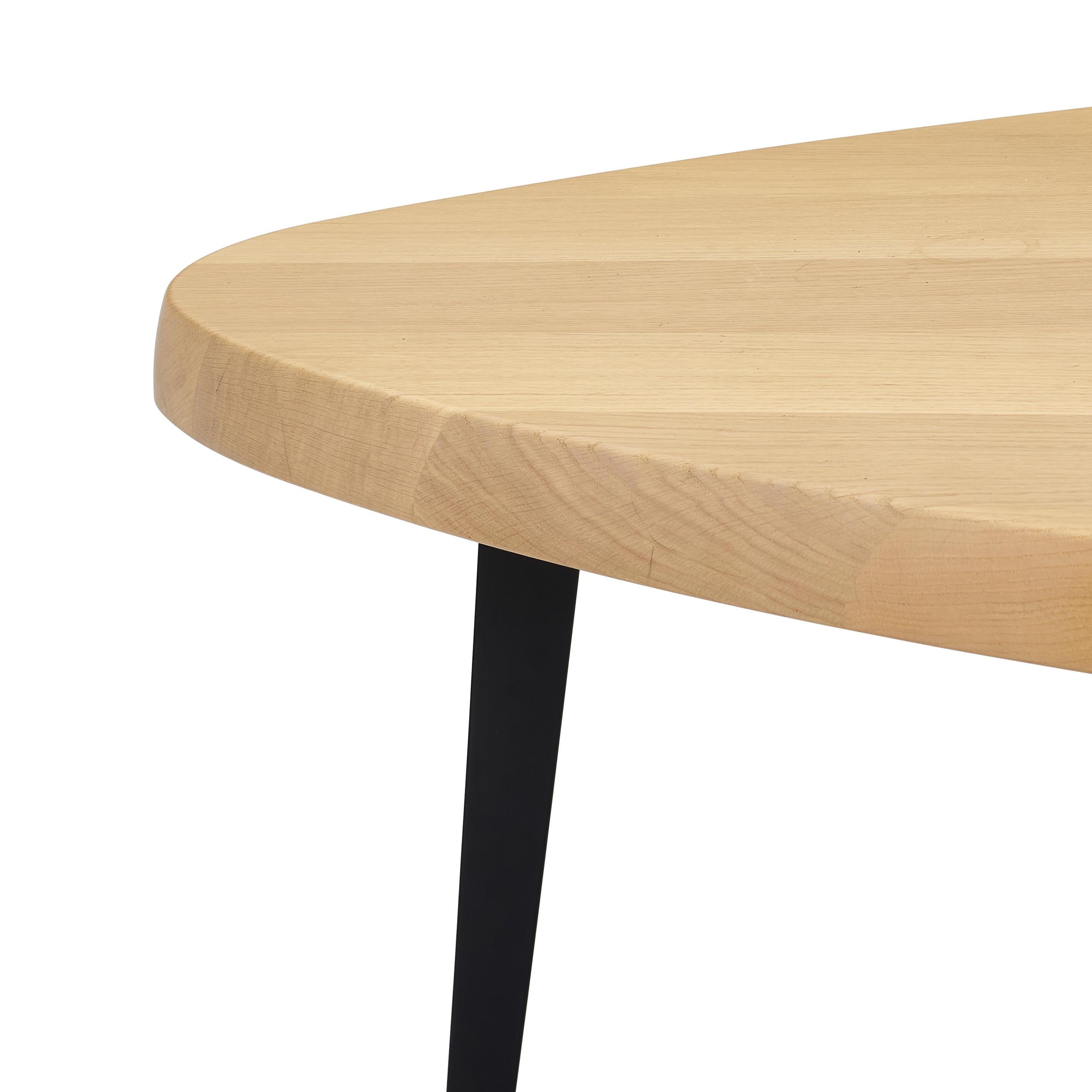 Charlotte Perriand, Mexique Table
designed 1952, produced 2013
for Cassina, oak, enameled metal
height 28in (71cm); width 45in (114cm); depth 31in (79cm)