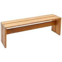 Charlotte Perriand Mid-Century Modern Bench for Les Arcs