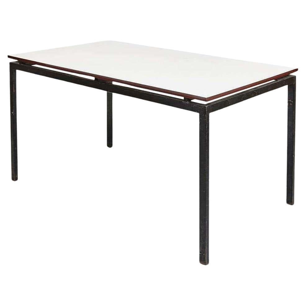 Charlotte Perriand Mid-Century Modern Black and Grey Cansado Table, circa 1950 For Sale