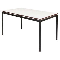 Vintage Charlotte Perriand Mid-Century Modern Black and Grey Cansado Table, circa 1950