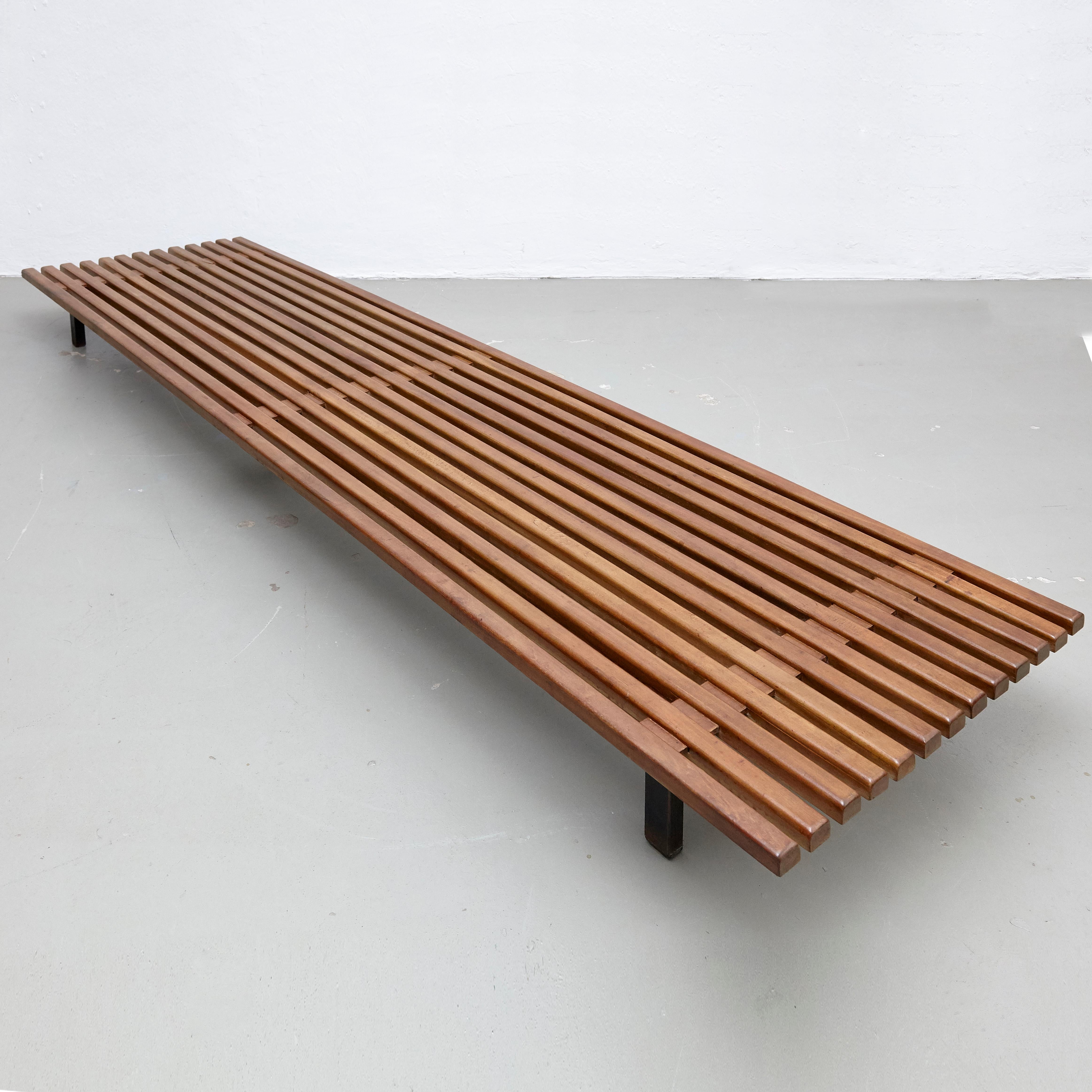 French Charlotte Perriand Mid-Century Modern Cansado Bench, circa 1950