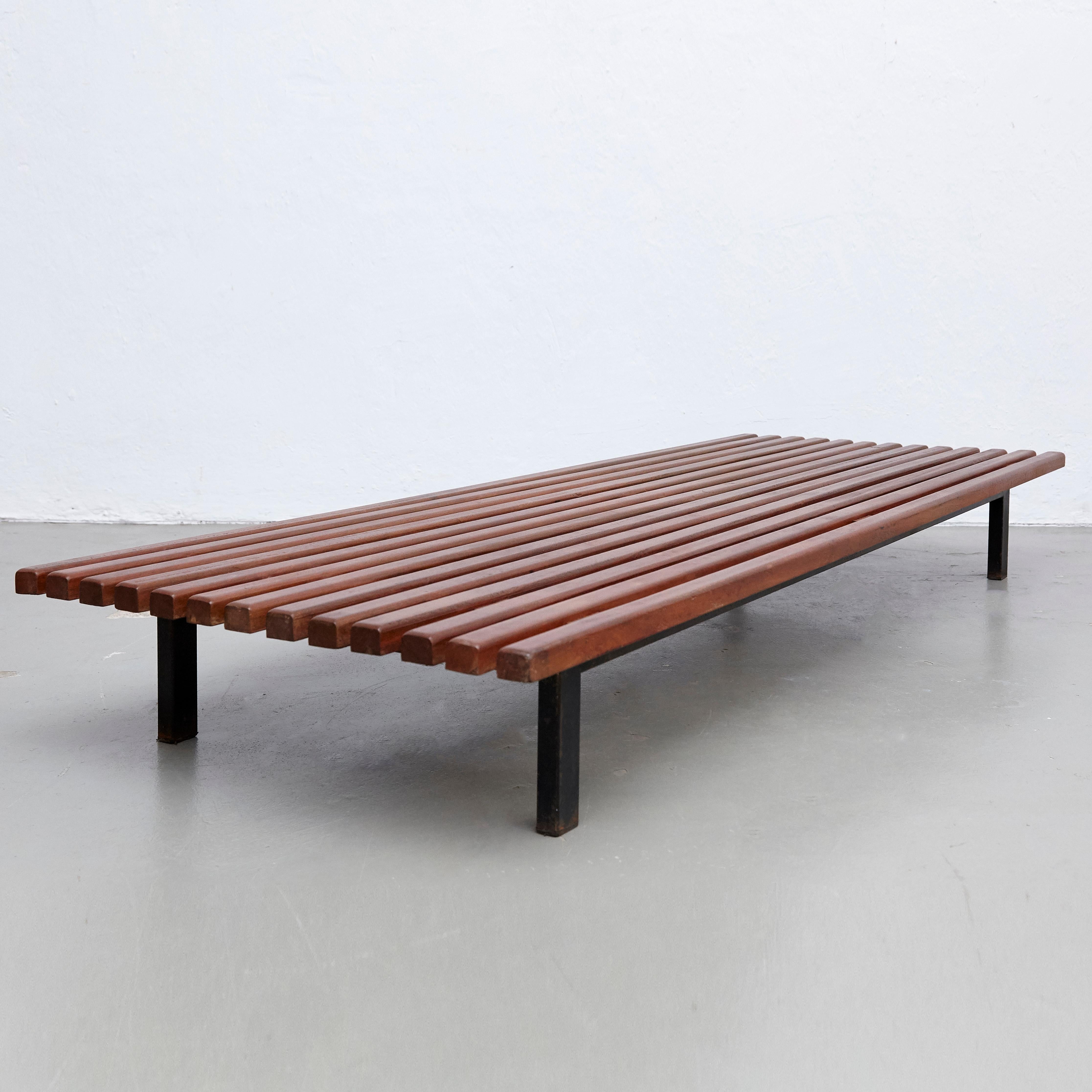 French Charlotte Perriand Mid-Century Modern Cansado Bench, circa 1950