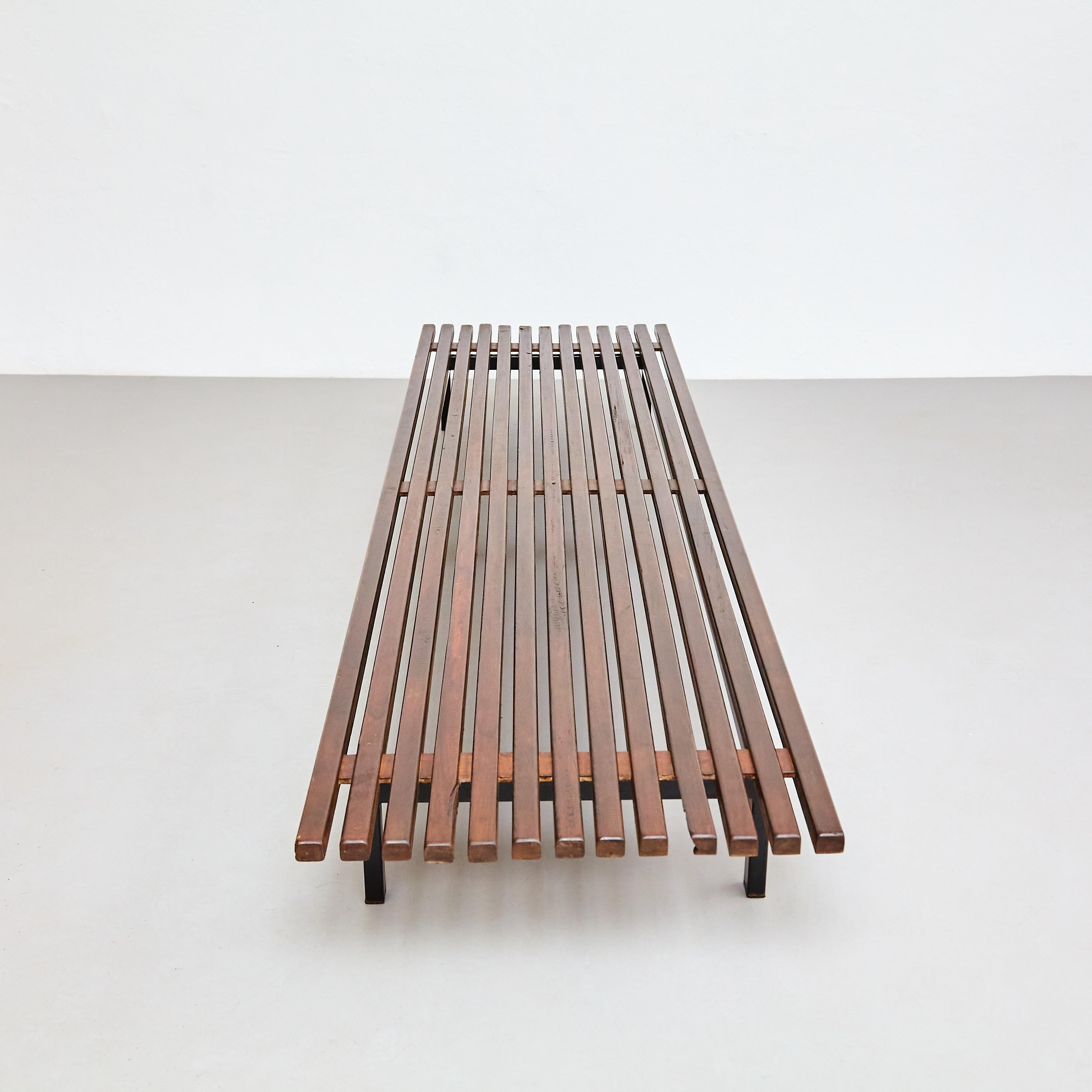 Mid-Century Modern Banc Cansado moderne de Charlotte Perriand datant du milieu du siècle dernier, vers 1950 en vente