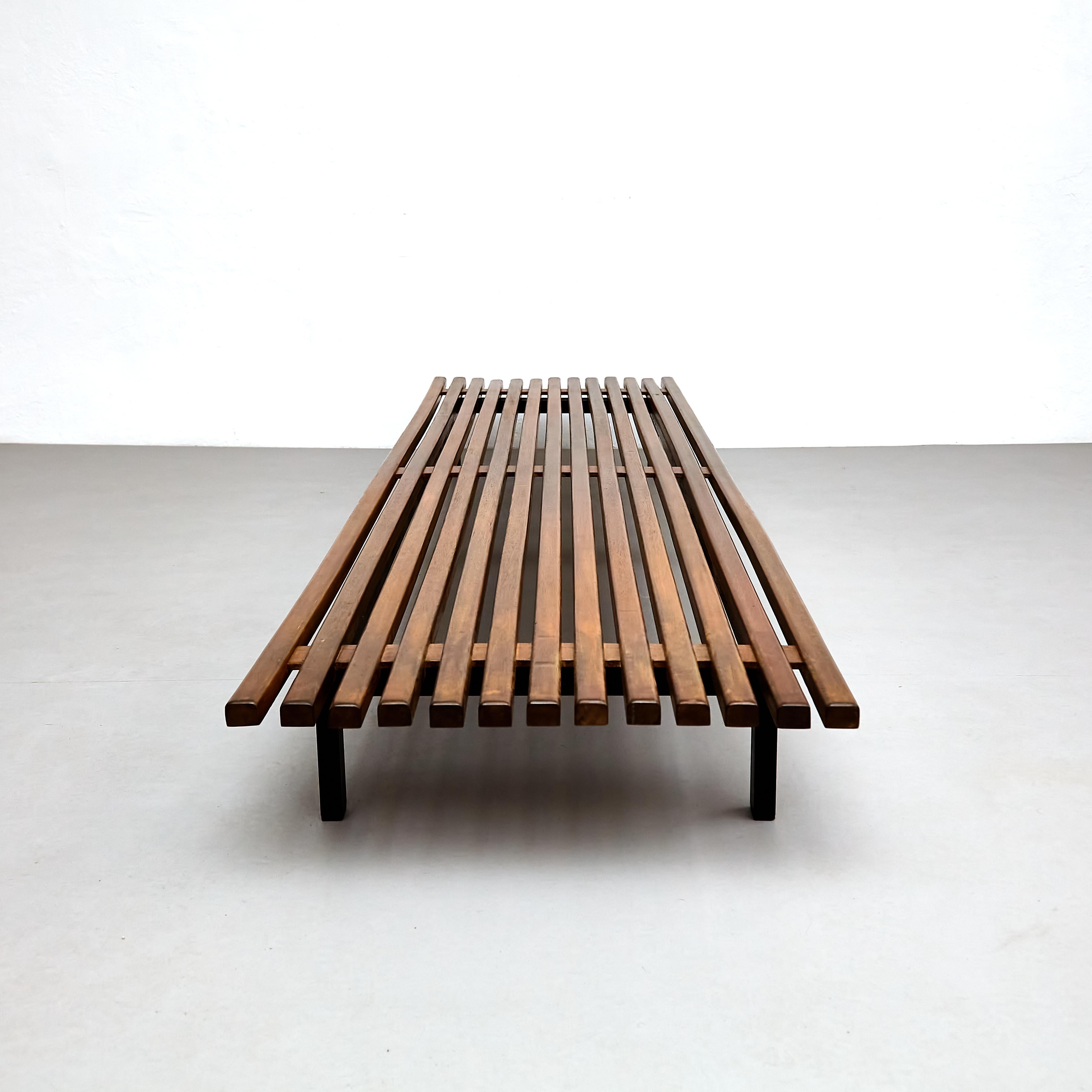 Charlotte Perriand Mid-Century Modern Cansado Bench, circa 1950 In Good Condition For Sale In Barcelona, Barcelona