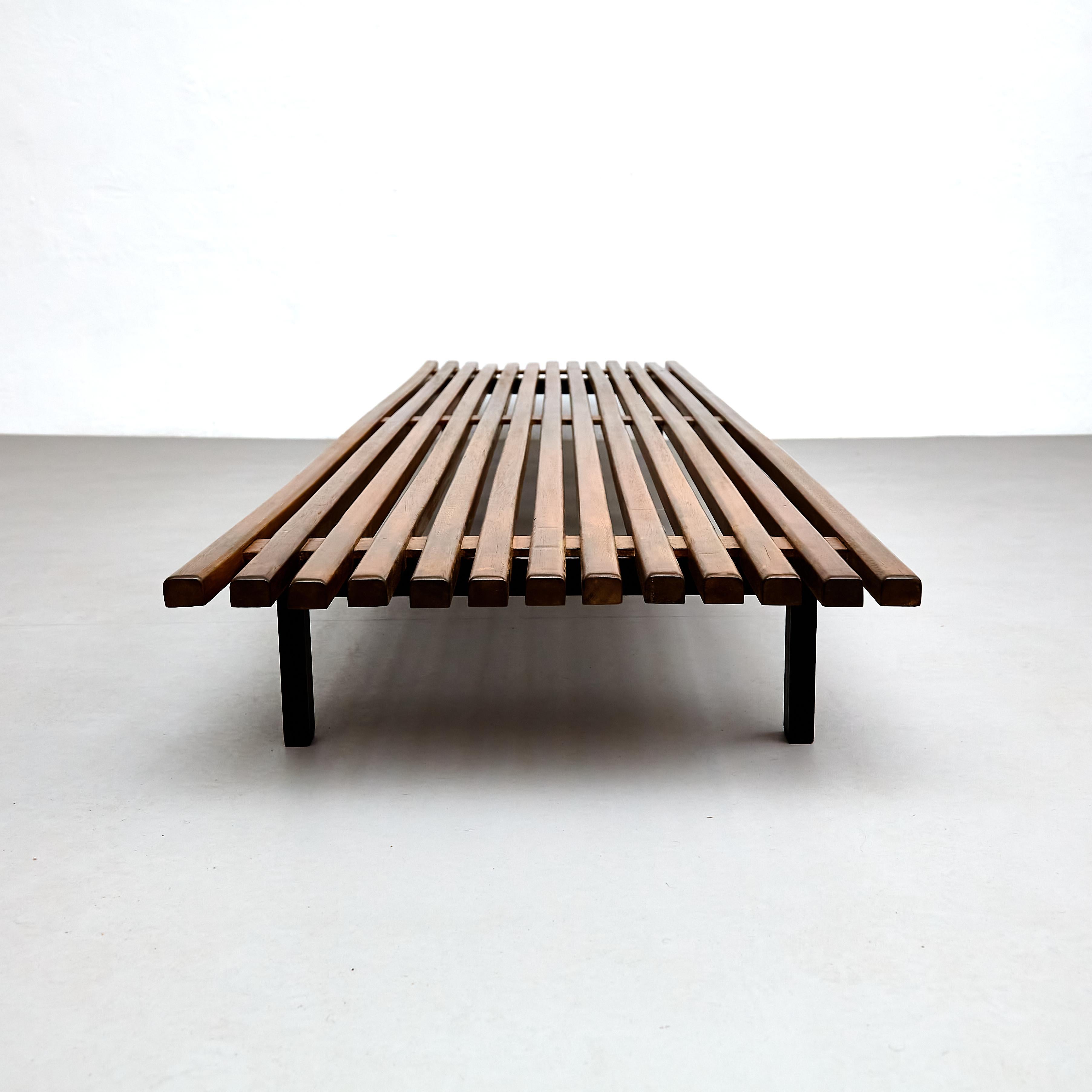 Mid-20th Century Charlotte Perriand Mid-Century Modern Cansado Bench, circa 1950 For Sale