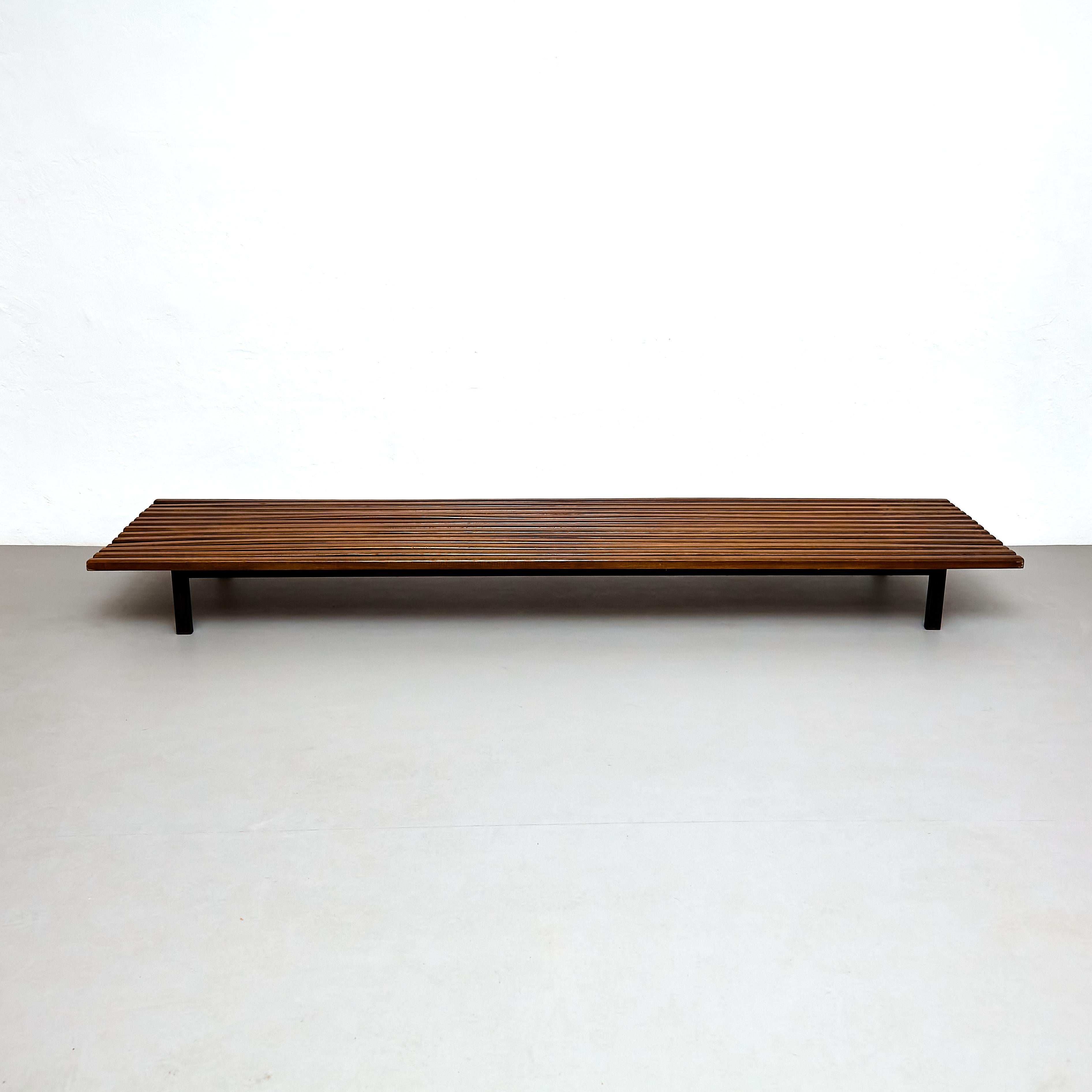 Charlotte Perriand Mid-Century Modern Cansado Bench, circa 1950 For Sale 1