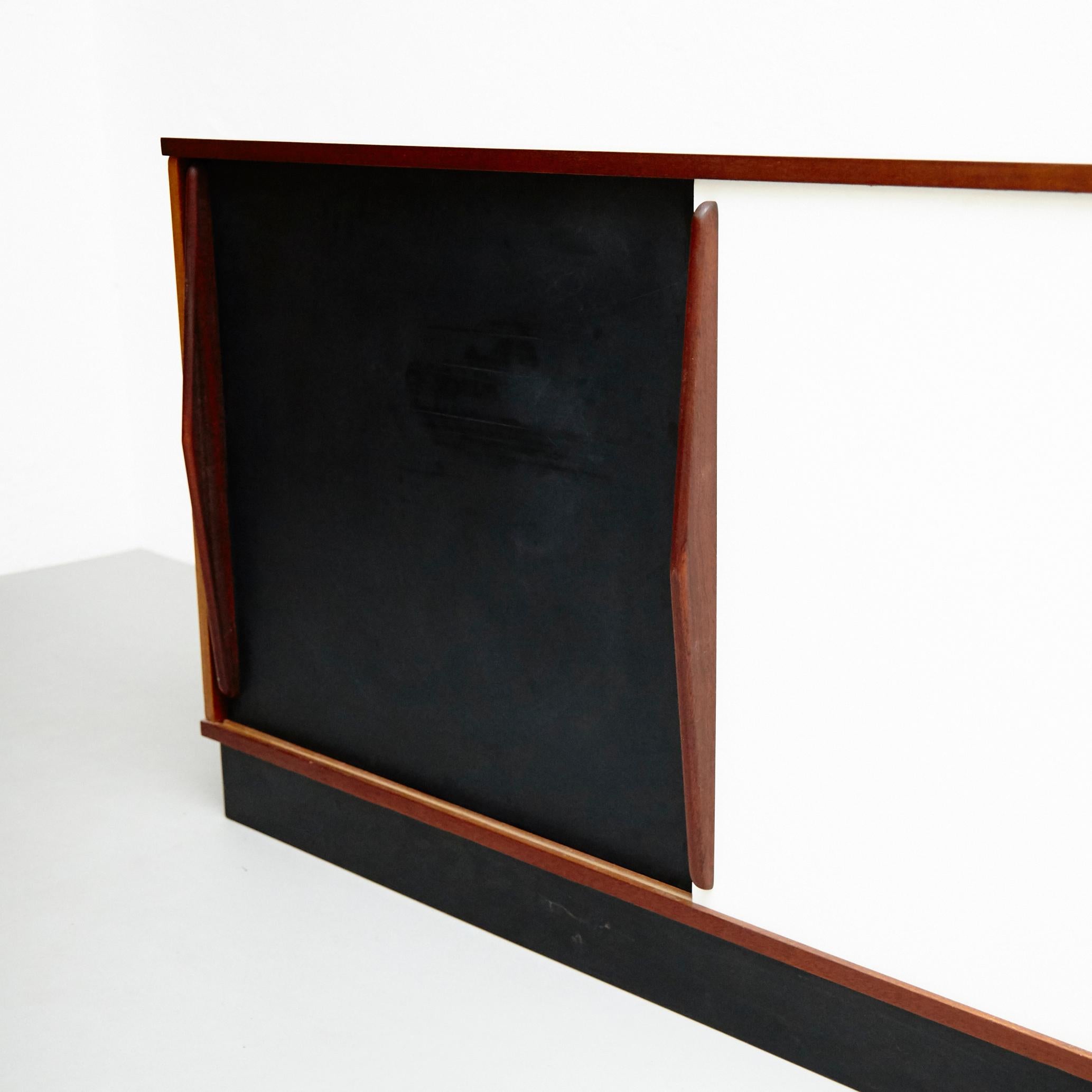 Charlotte Perriand Mid-Century Modern Cansado Wood Sideboard, circa 1950 5