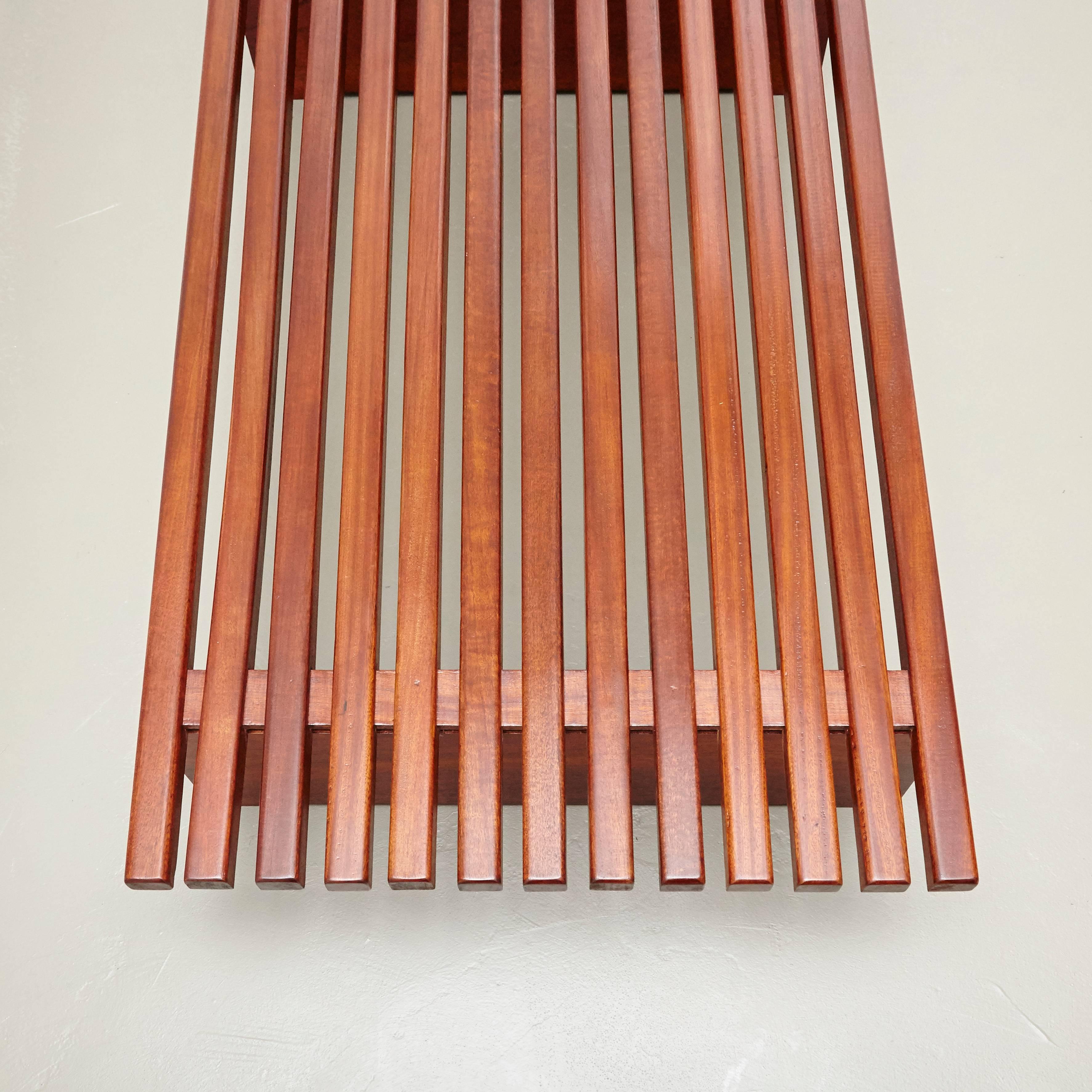 Charlotte Perriand Mid-Century Modern Wood Cansado Bench, circa 1950 2