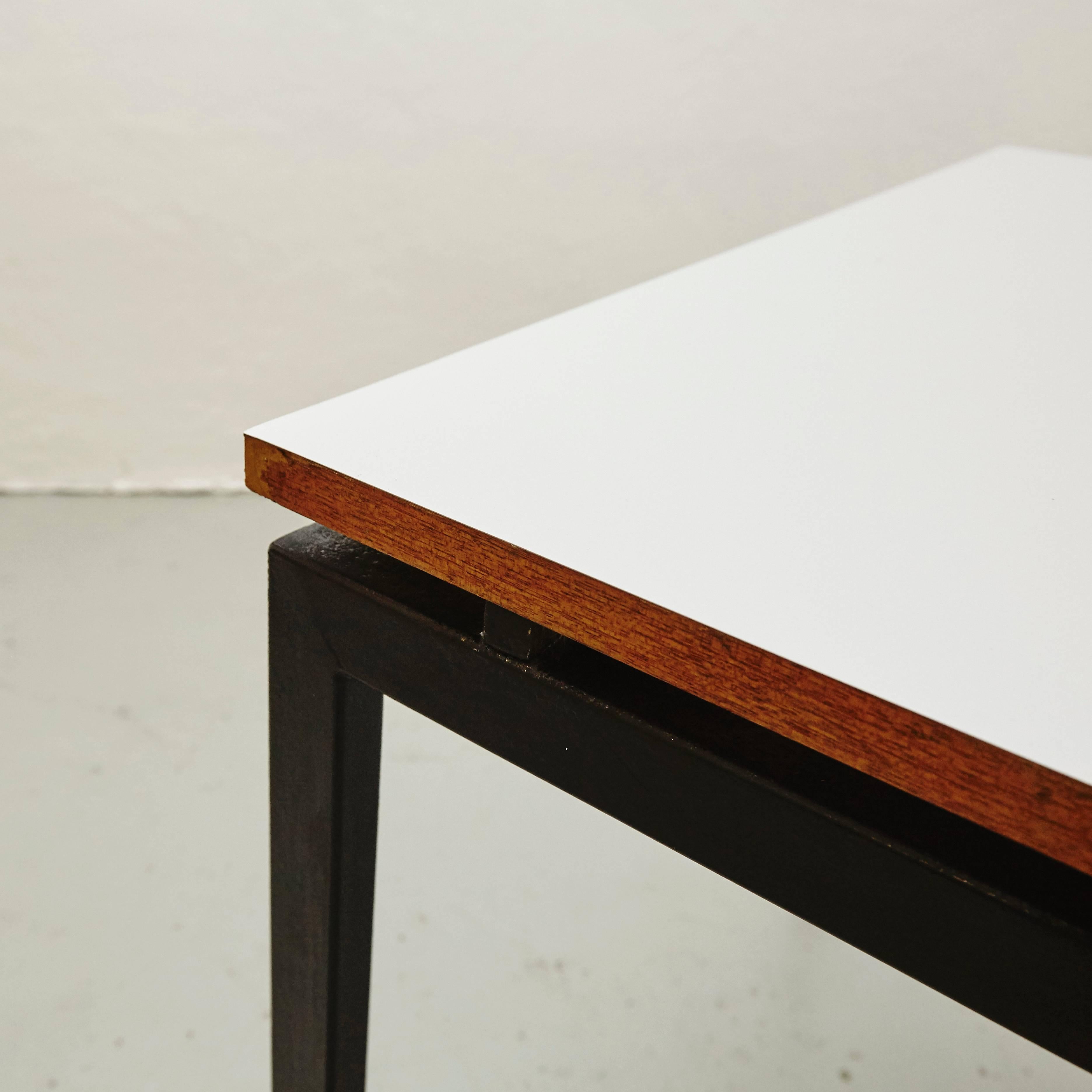 Charlotte Perriand Mid-Century Modern Metal and Formica Cansado Table circa 1950 1