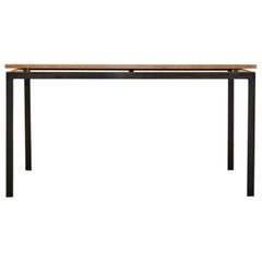 Vintage Charlotte Perriand Mid-Century Modern Metal and Formica Cansado Table circa 1950