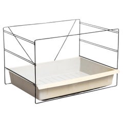 Charlotte Perriand Mid-Century Modern Metal and Plastic File Rack, circa 1950