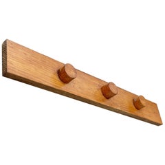 Charlotte Perriand Mid-Century Modern Pine Wood Coat Rack for Les Arcs