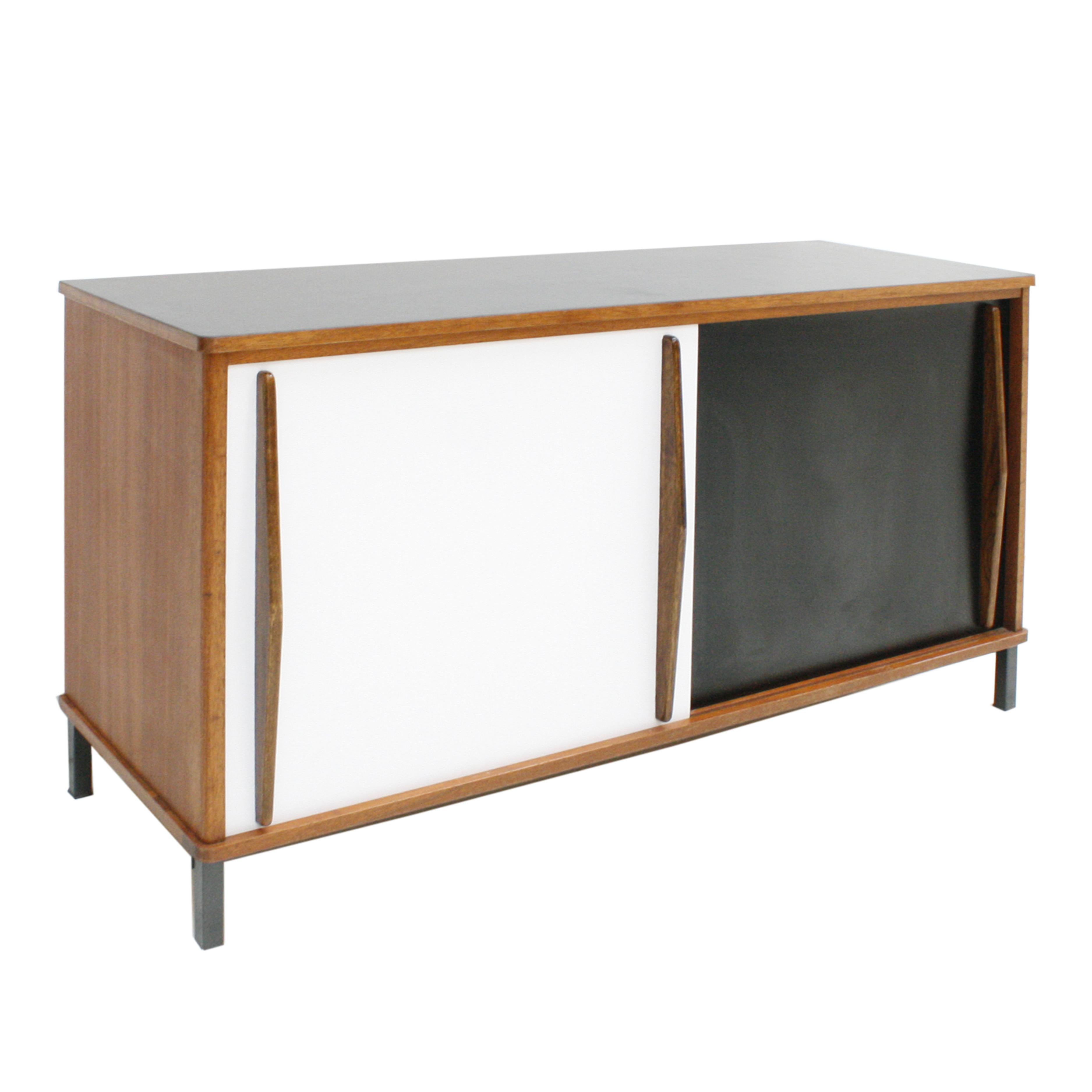 Laminated Charlotte Perriand Mid-Century Modern Wood and Metal 