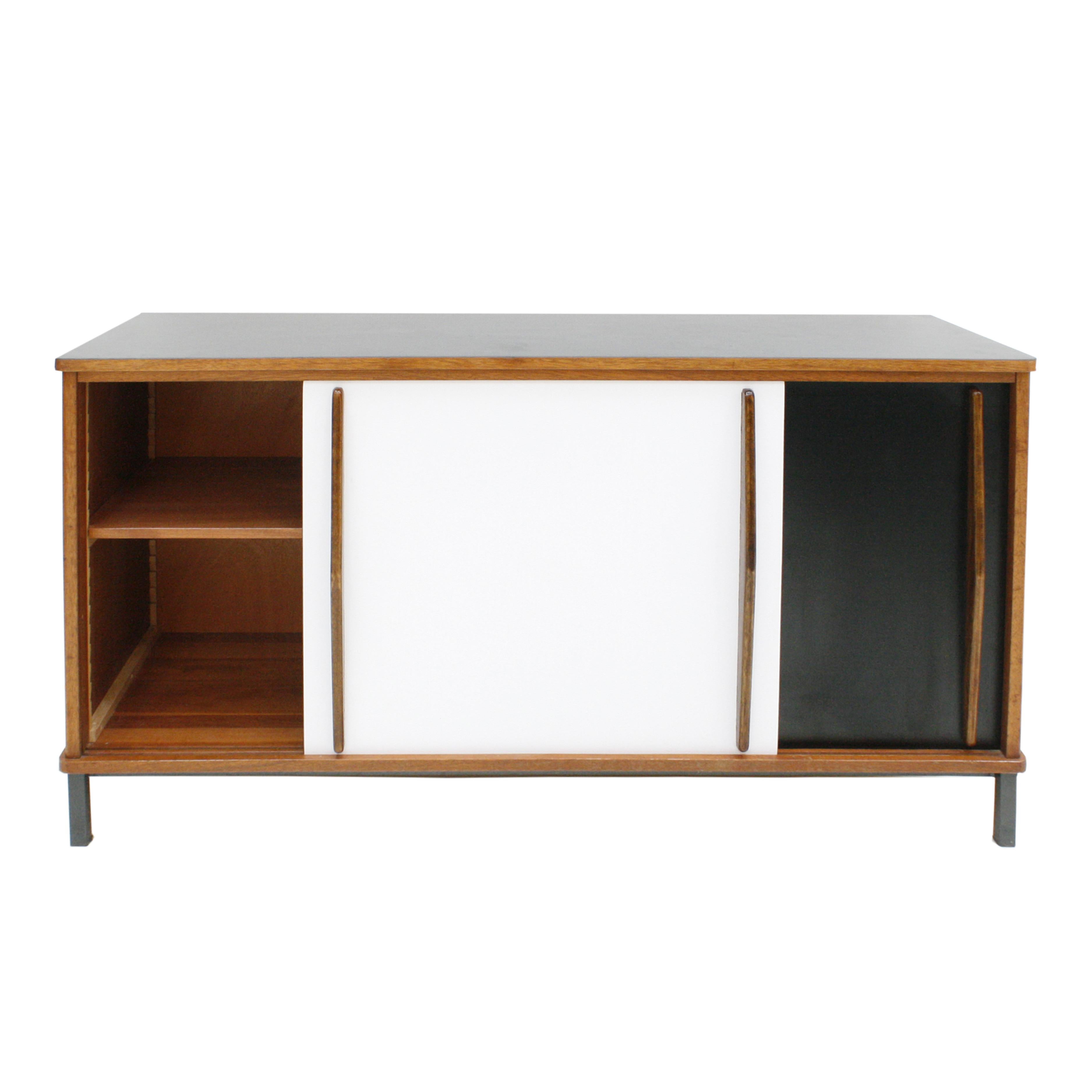 Mid-20th Century Charlotte Perriand Mid-Century Modern Wood and Metal 