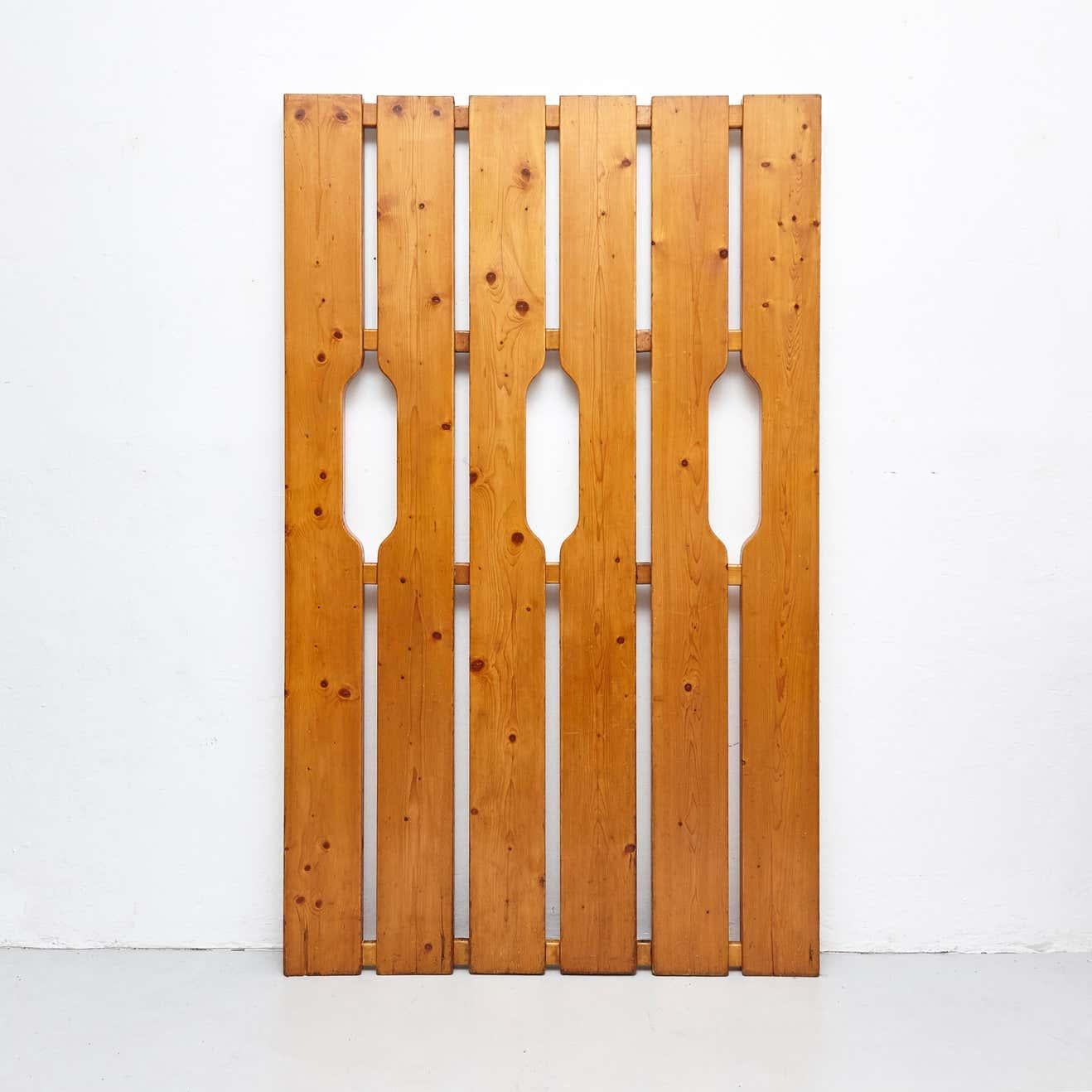 Spanish Charlotte Perriand Mid-Century Modern Wood Architectural Piece, circa 1960 For Sale