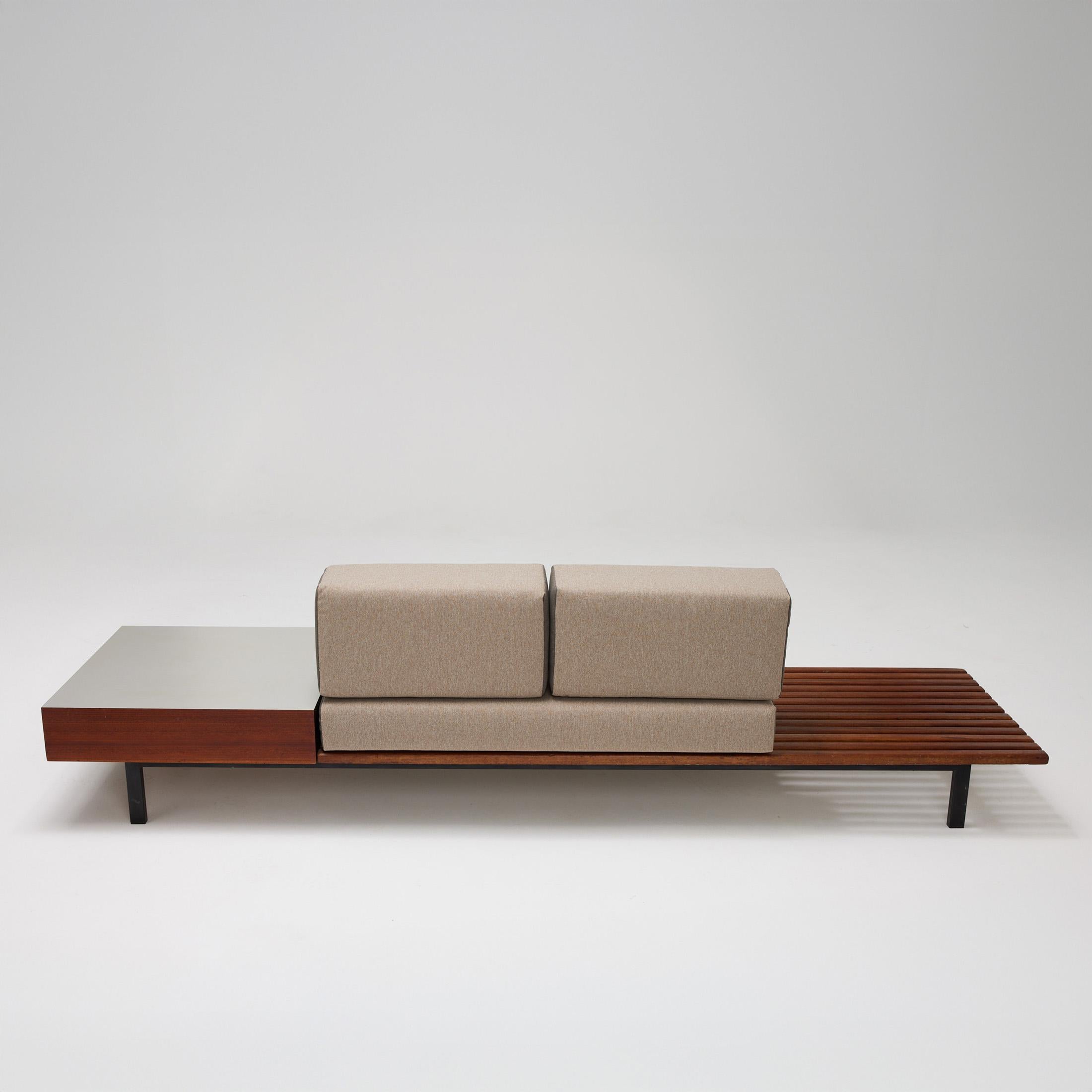 Charlotte Perriand Mid-Century Modern Wood Bench for Cansado circa 1958 For Sale 12