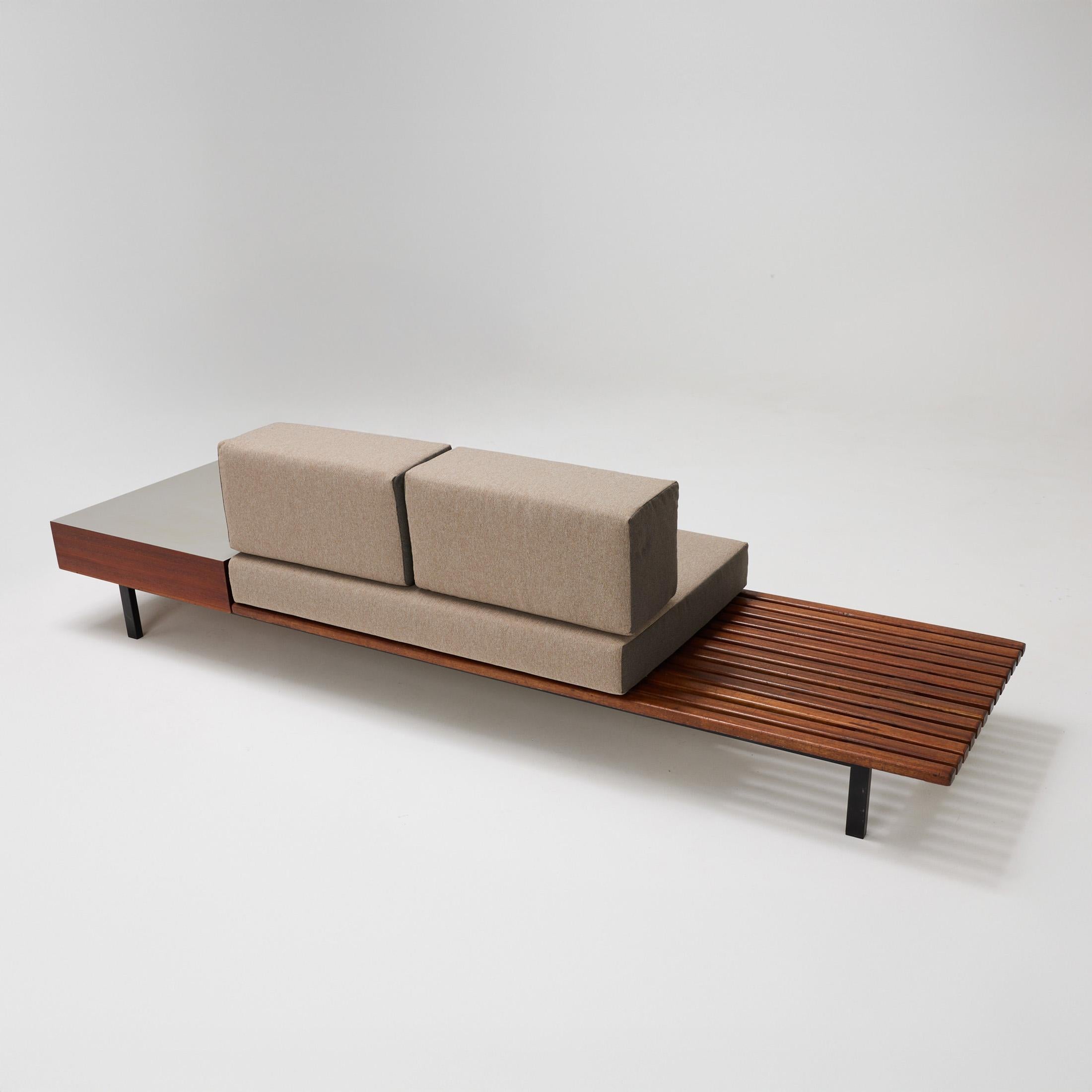 Charlotte Perriand Mid-Century Modern Wood Bench for Cansado circa 1958 For Sale 13