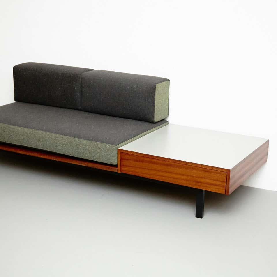 Mid-20th Century Charlotte Perriand Mid-Century Modern Wood Bench for Cansado circa 1958 For Sale