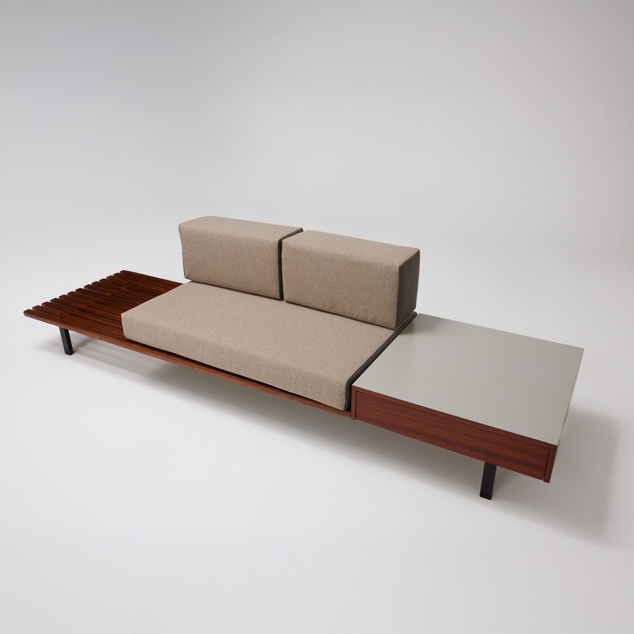 Mid-20th Century Charlotte Perriand Mid-Century Modern Wood Bench for Cansado circa 1958 For Sale