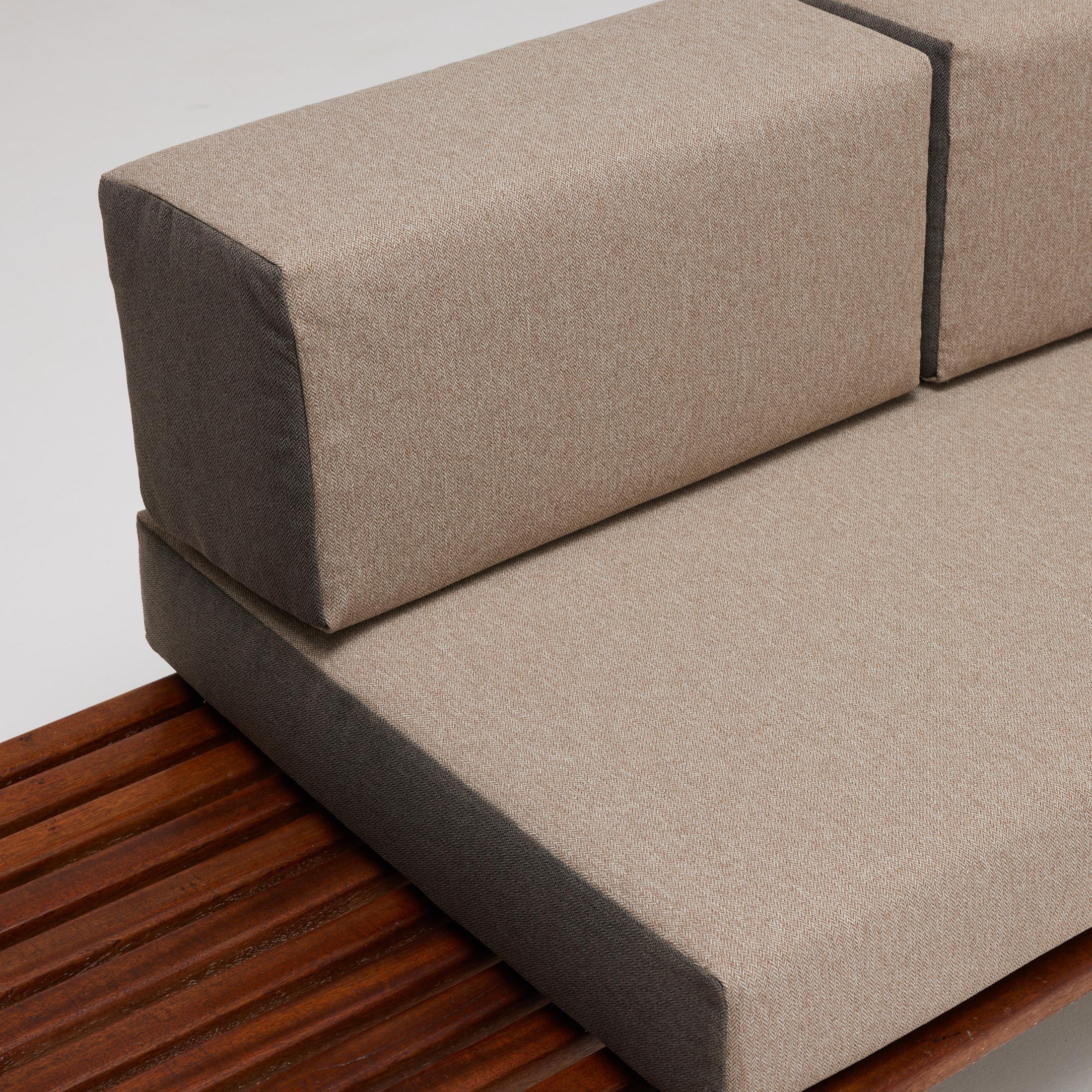 Charlotte Perriand Mid-Century Modern Wood Bench for Cansado circa 1958 For Sale 1