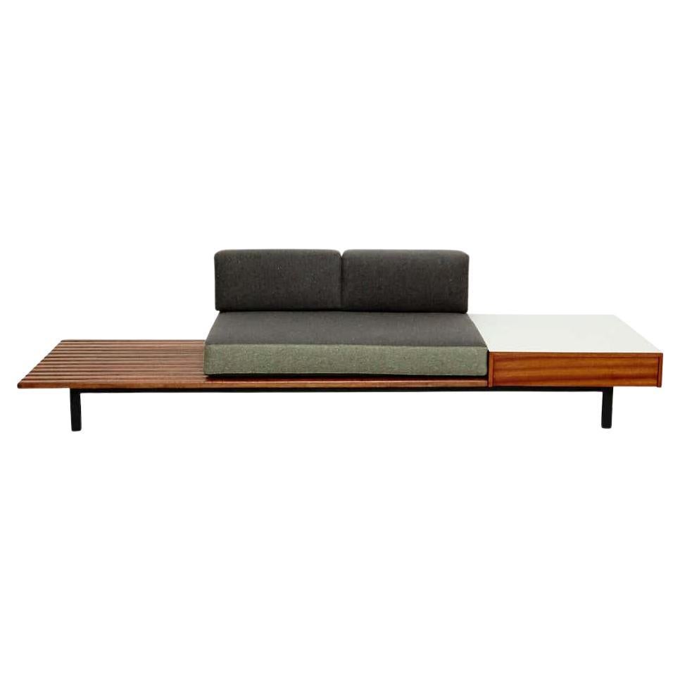 Charlotte Perriand Mid-Century Modern Wood Bench for Cansado circa 1958