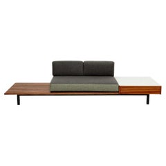 Vintage Charlotte Perriand Mid-Century Modern Wood Bench for Cansado circa 1958