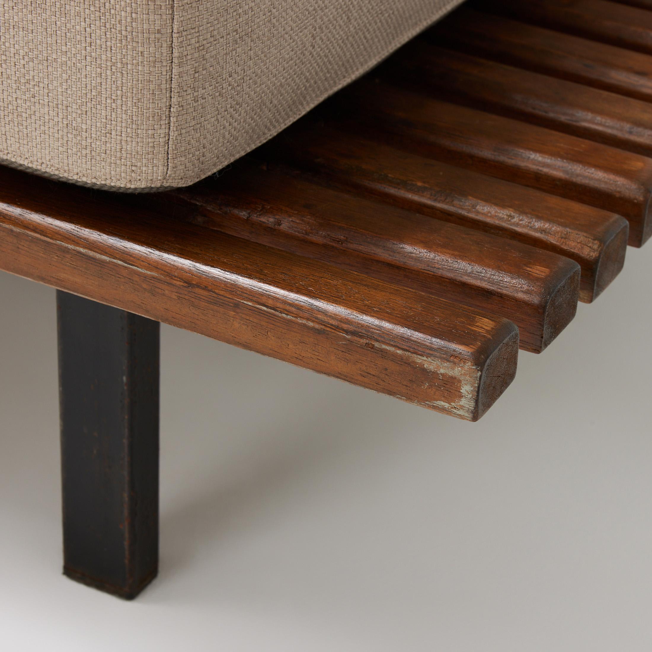 Mid-20th Century Charlotte Perriand Mid Century Modern Wood Cansado Bench, circa 1950